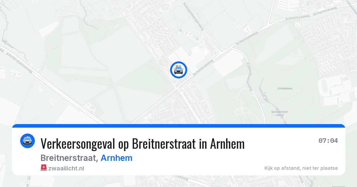 Verkeersongeval op Breitnerstraat in Arnhem — 23 jan 2026