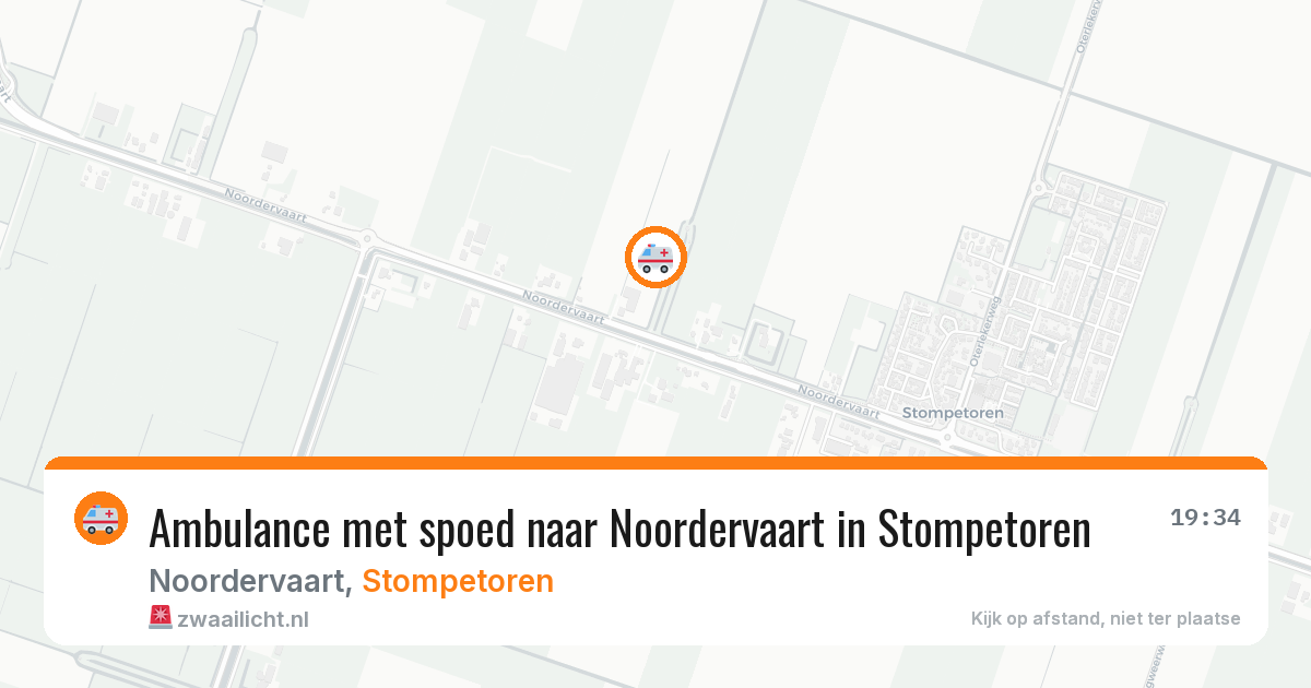 Ambulance met spoed naar Noordervaart in Stompetoren — 11 jul 2026