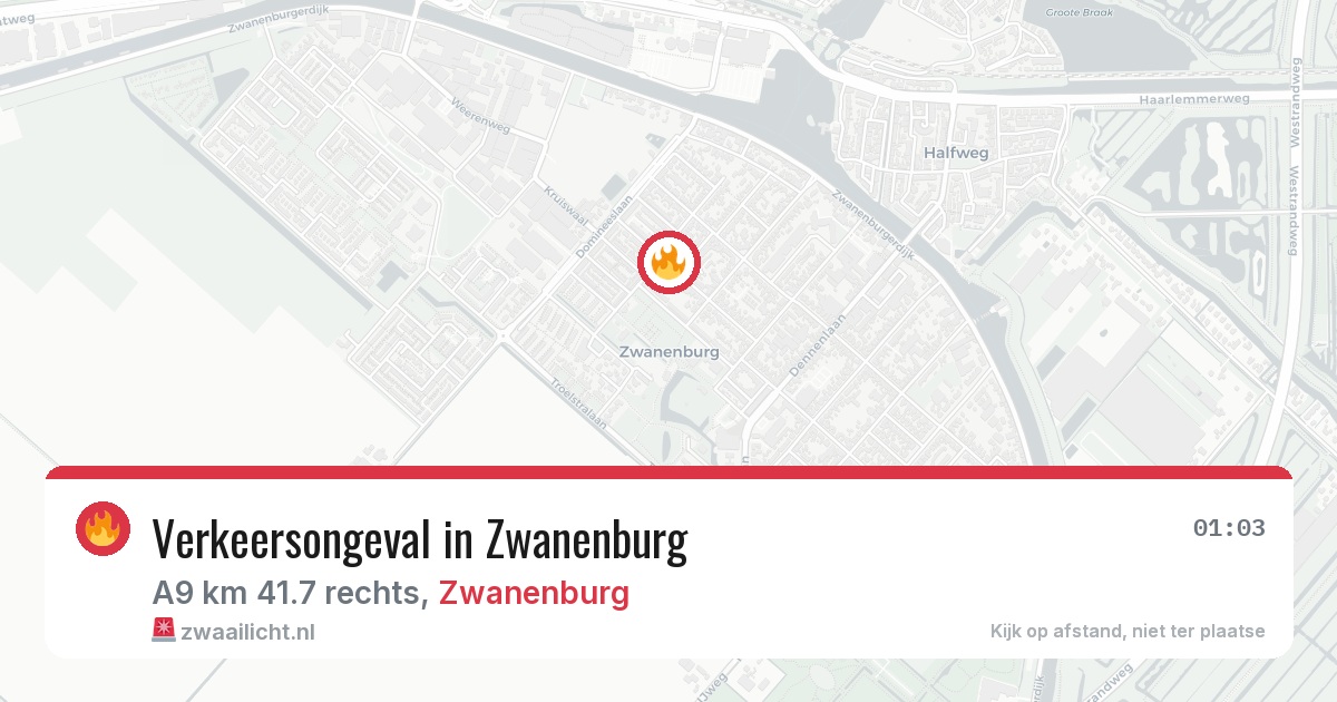 Verkeersongeval in Zwanenburg — 30 jun 2026