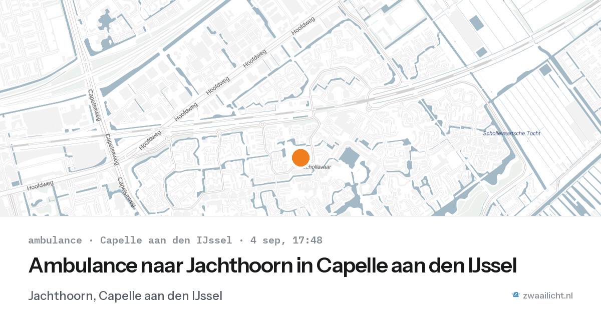 Ambulance naar Jachthoorn in Capelle aan den IJssel — 4 sep 2026
