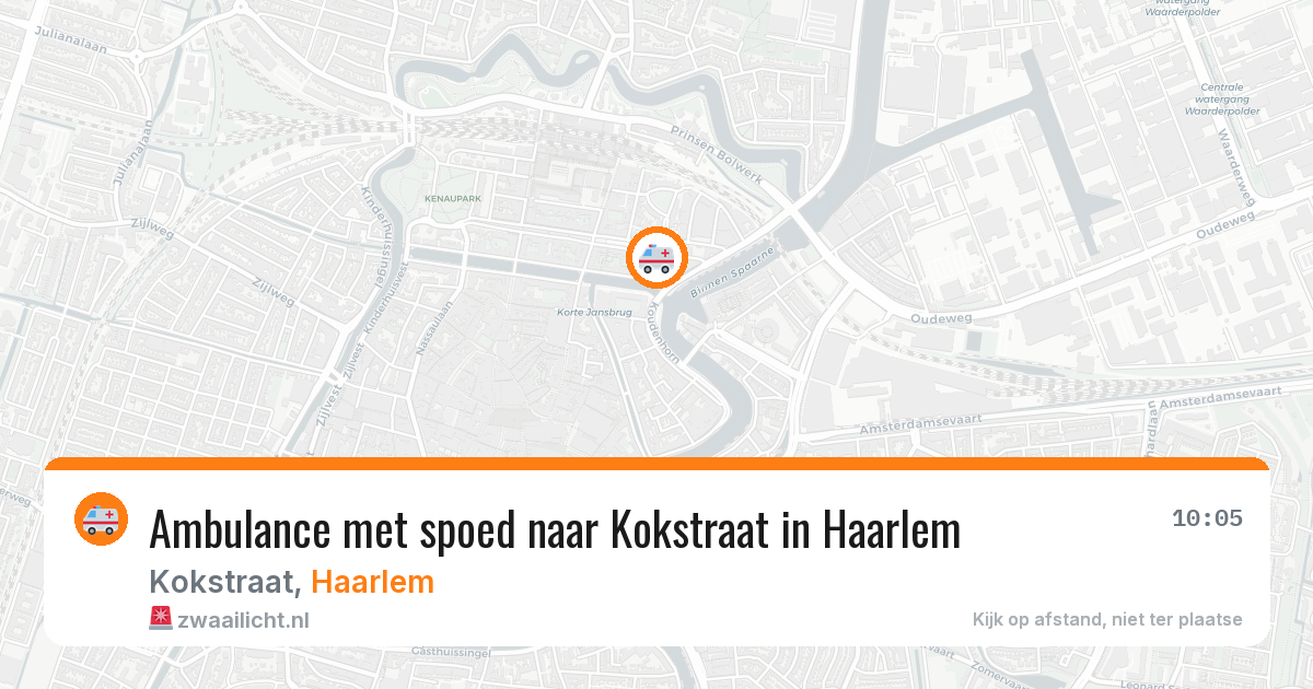 Ambulance met spoed naar Kokstraat in Haarlem — 28 jun 2026