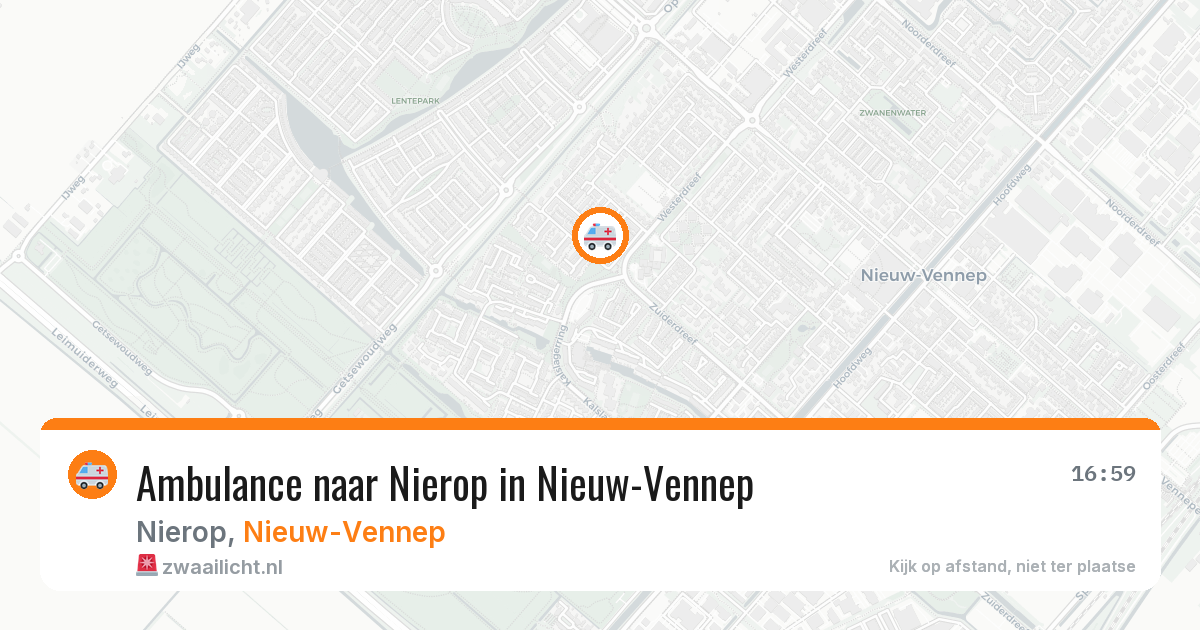 Ambulance naar Nierop in Nieuw-Vennep — 10 jun 2026