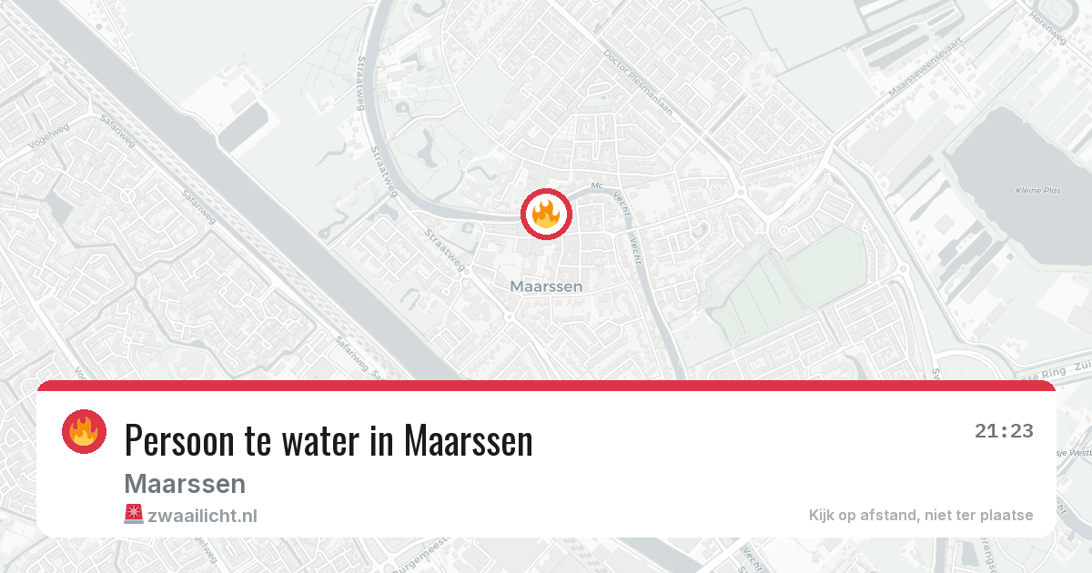 Persoon te water in Maarssen — 27 apr 2026