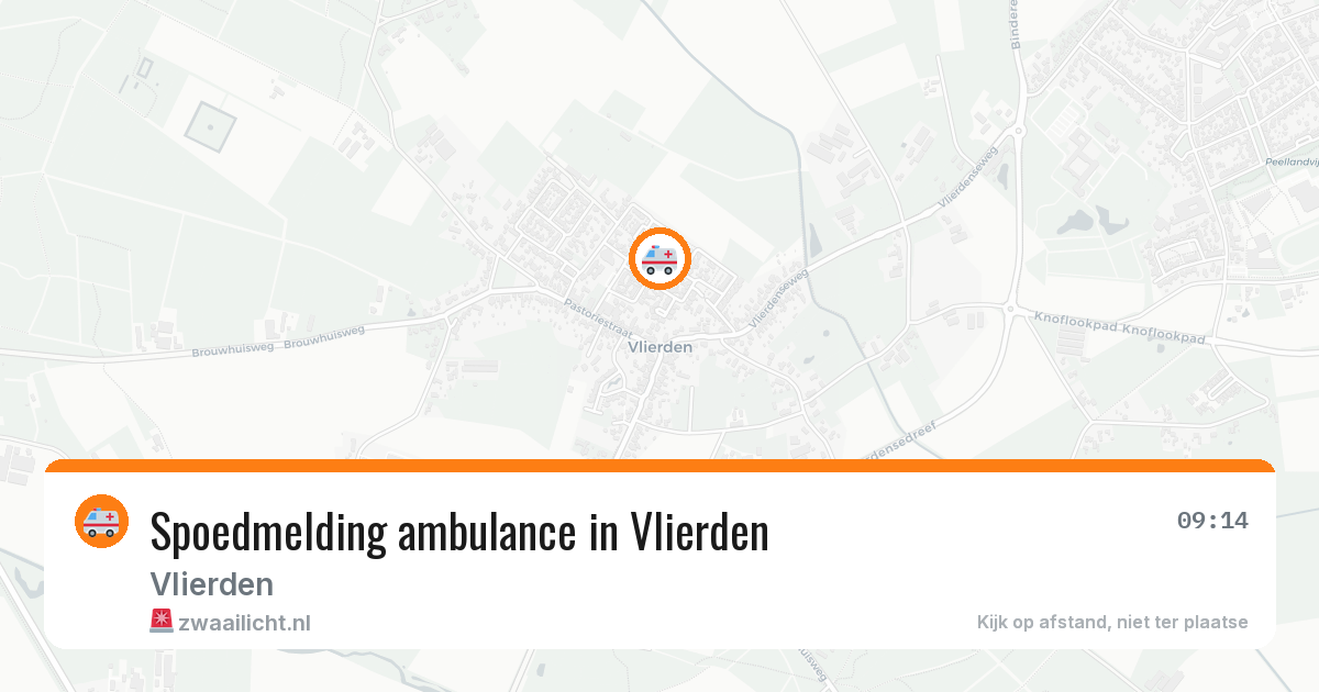 Spoedmelding ambulance in Vlierden — 4 aug 2026