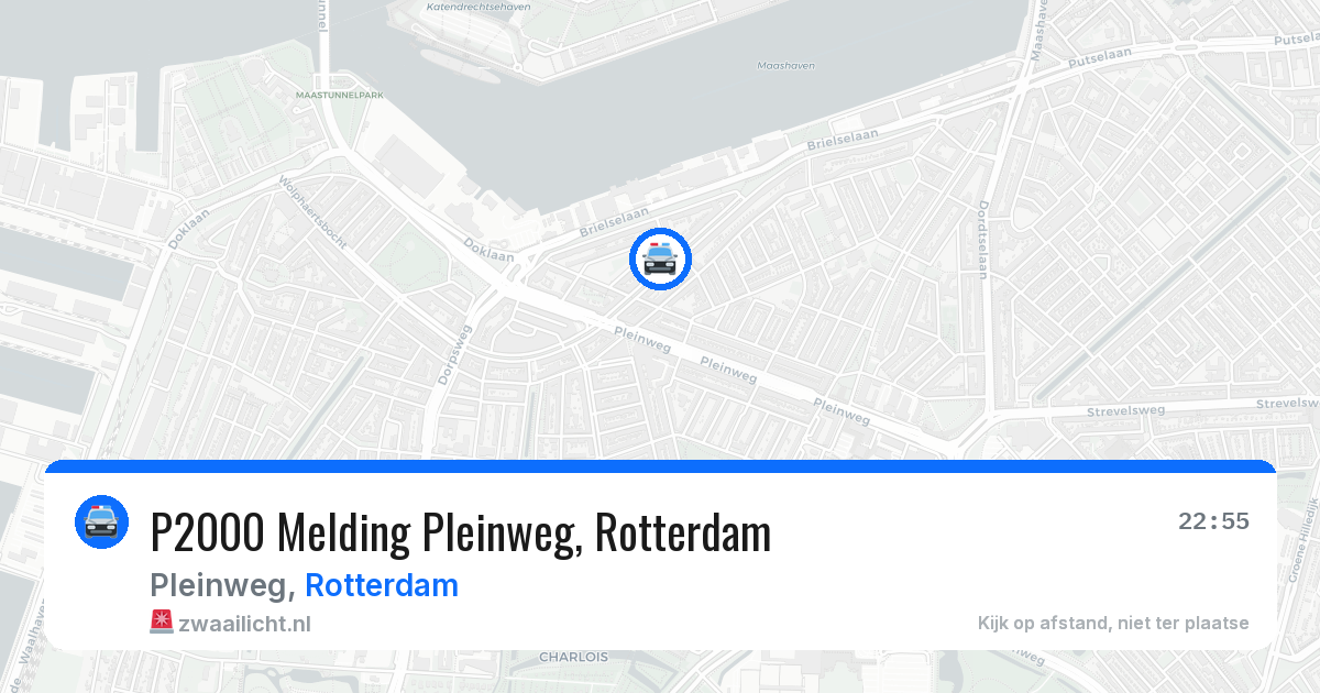 P2000 Melding Pleinweg, Rotterdam — 24 apr 2026