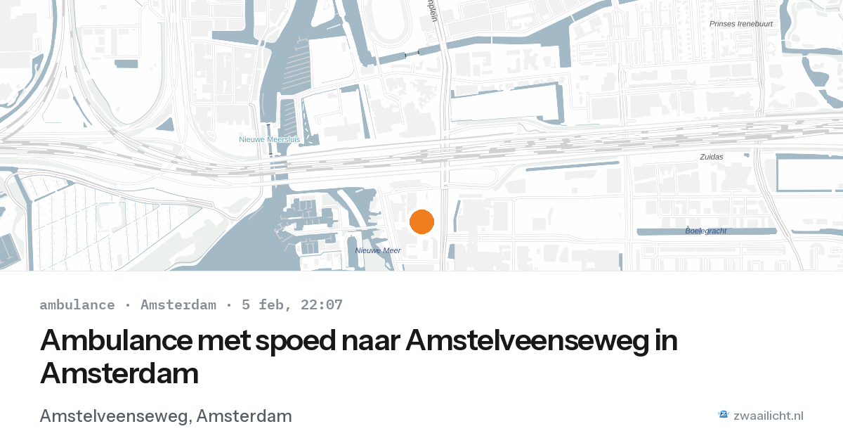 Ambulance met spoed naar Amstelveenseweg in Amsterdam — 5 feb 2026