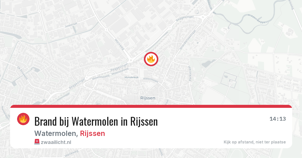 Brand bij Watermolen in Rijssen — 10 aug 2026