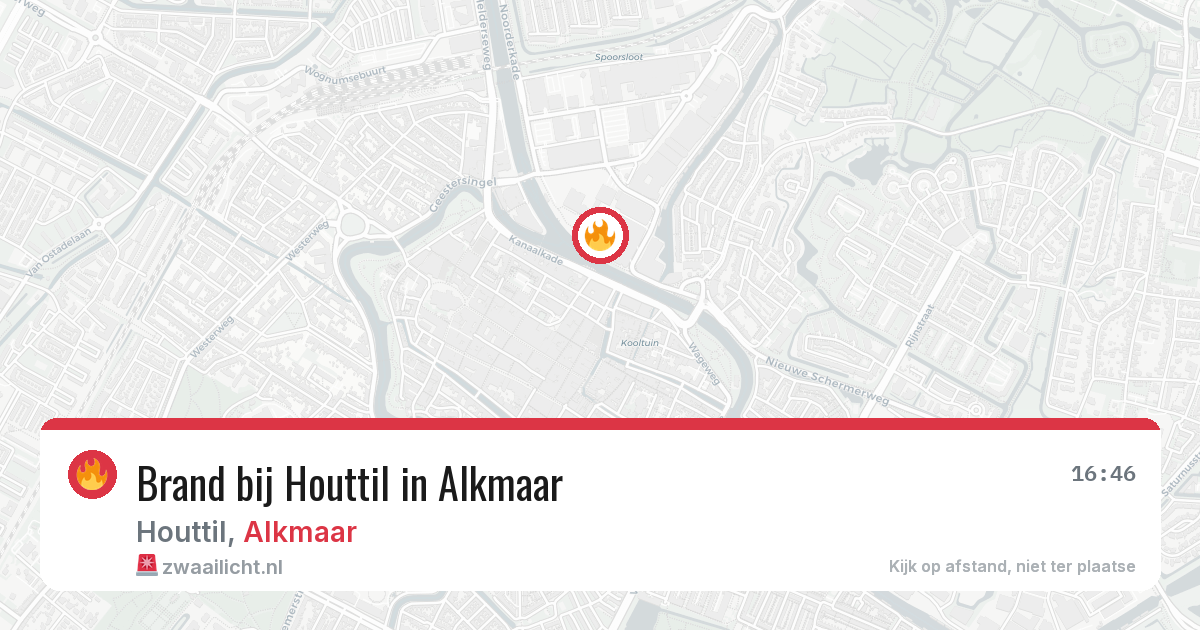 Brand bij Houttil in Alkmaar — 5 mei 2026