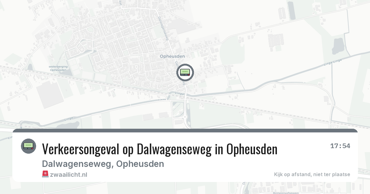 Verkeersongeval op Dalwagenseweg in Opheusden — 28 jul 2026