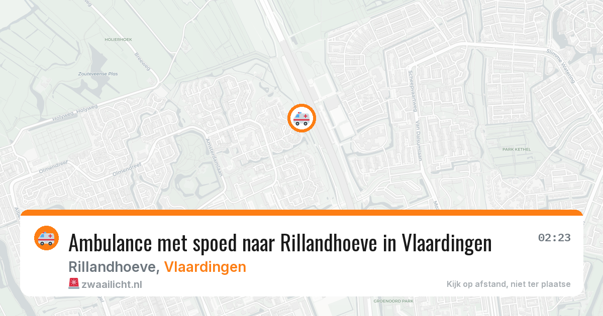 Ambulance met spoed naar Rillandhoeve in Vlaardingen — 30 jun 2026