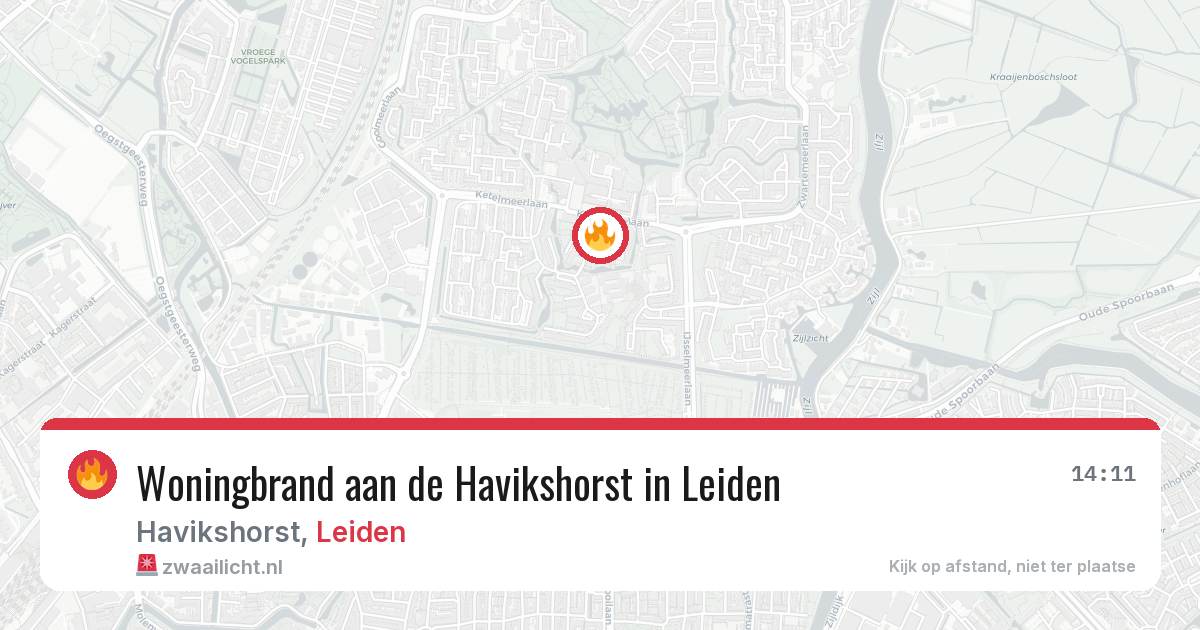 Woningbrand aan de Havikshorst in Leiden — 31 mei 2026