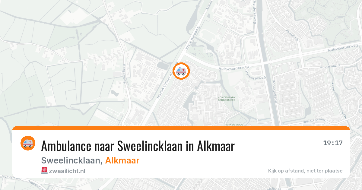 Ambulance naar Sweelincklaan in Alkmaar — 22 jul 2026