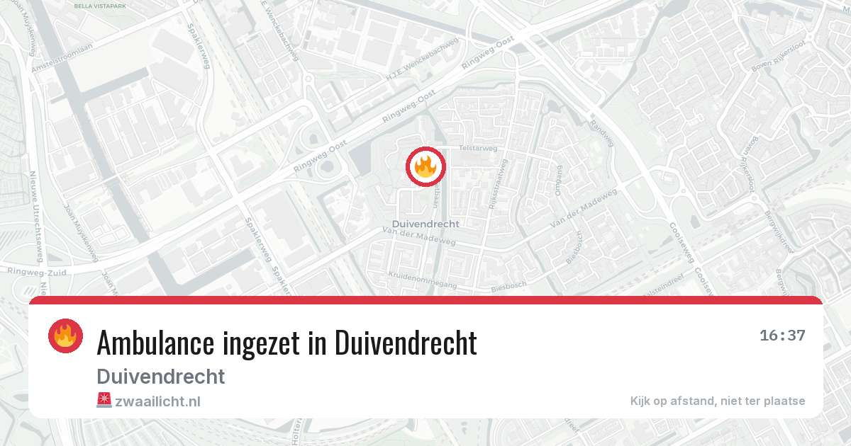 Ambulance ingezet in Duivendrecht — 23 jul 2026