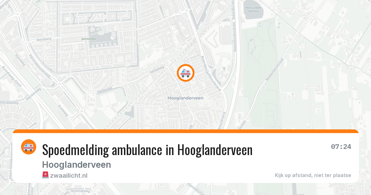 Spoedmelding ambulance in Hooglanderveen — 4 apr 2026