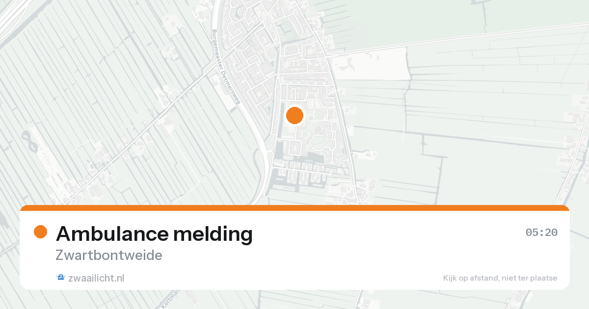 Ambulance melding — 8 feb 2026