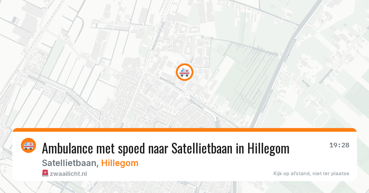 Ambulance met spoed naar Satellietbaan in Hillegom — 23 jun 2026
