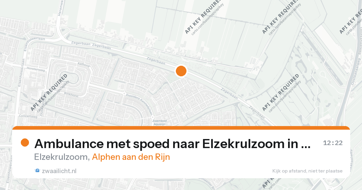 Ambulance met spoed naar Elzekrulzoom in Alphen aan den Rijn — 11 jun 2026