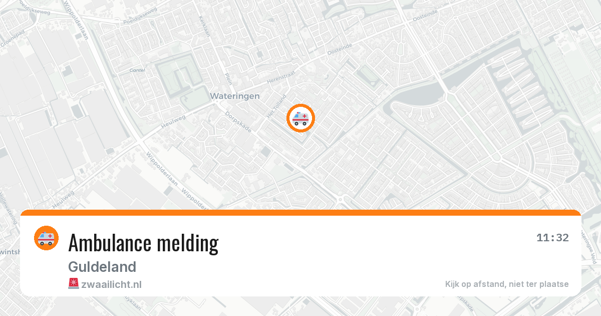 Ambulance melding — 18 mei 2026