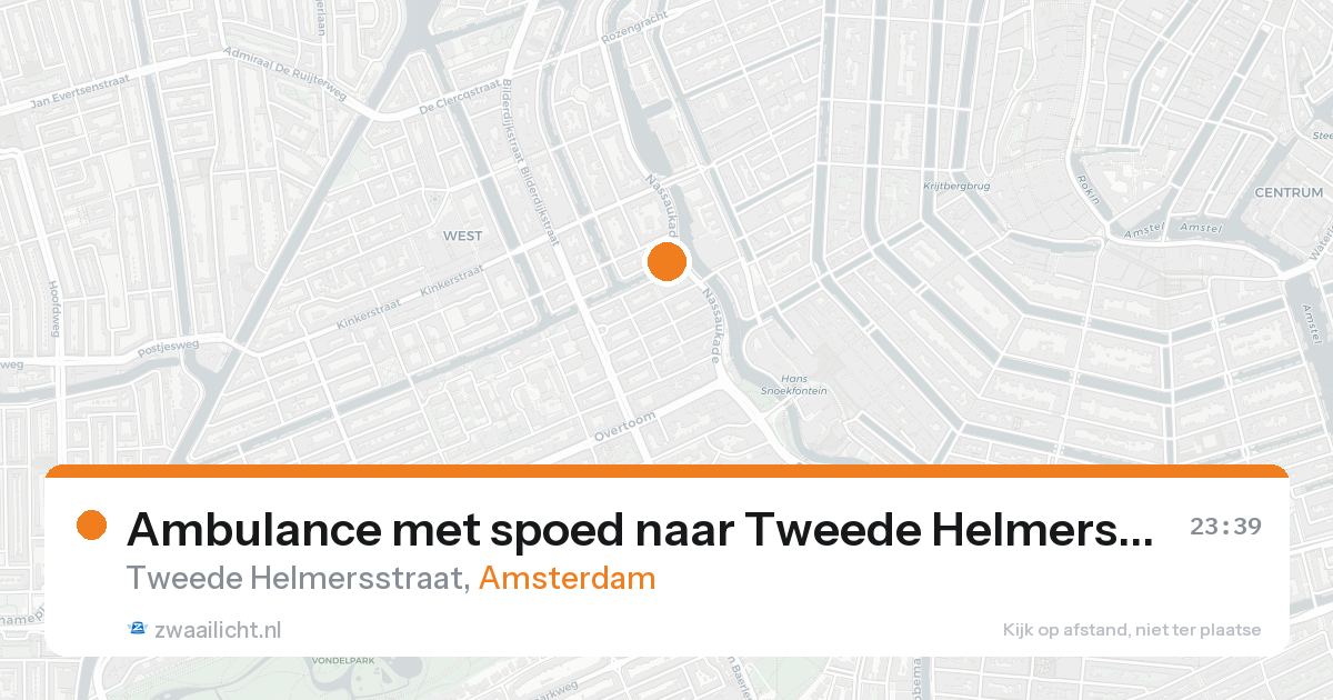 Ambulance met spoed naar Tweede Helmersstraat in Amsterdam — 30 jan 2026