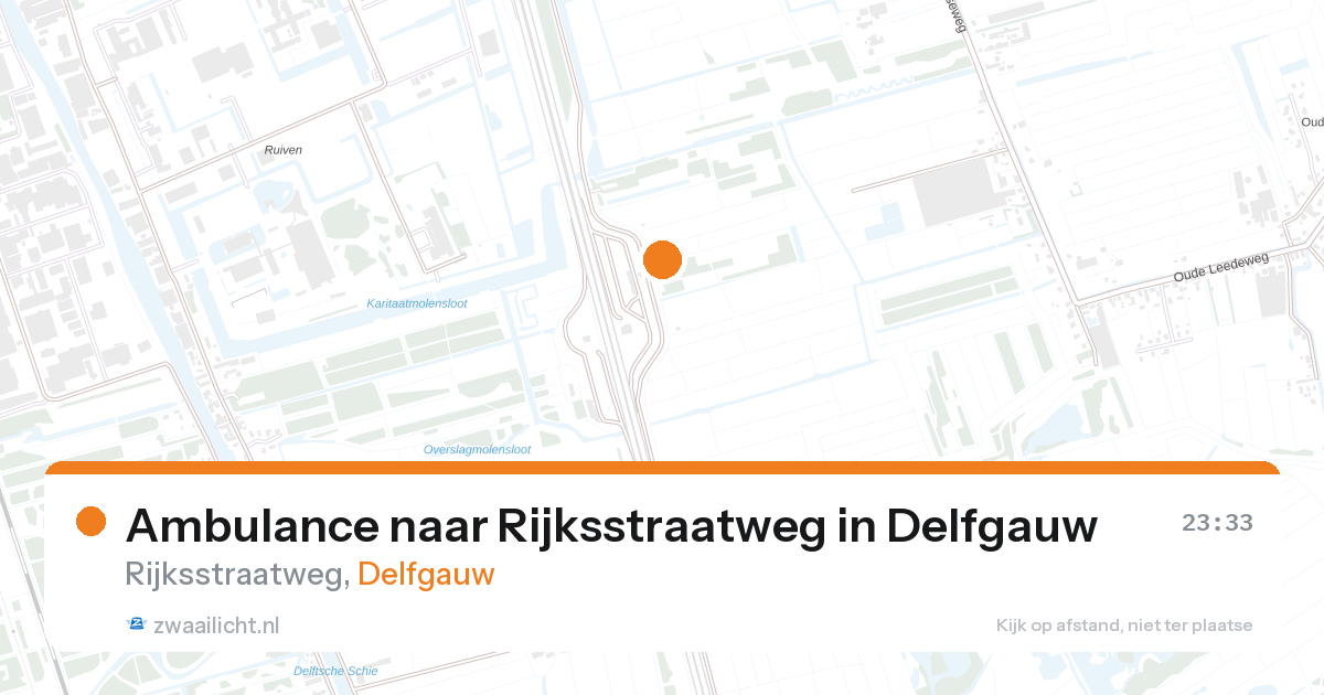 Ambulance naar Rijksstraatweg in Delfgauw — 22 mei 2026