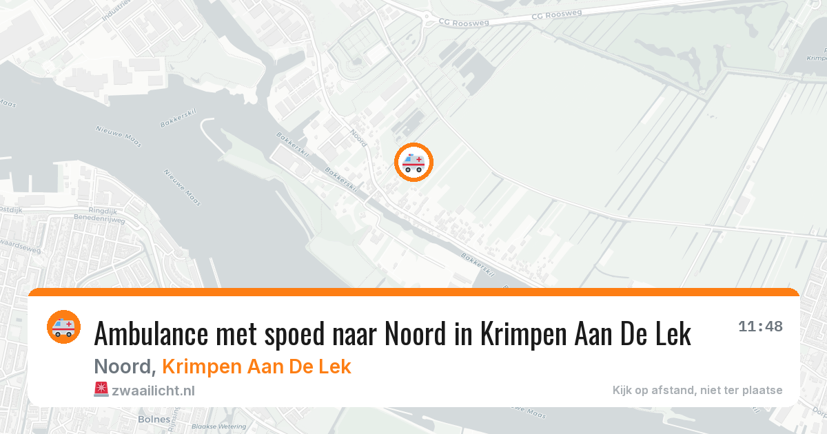 Ambulance met spoed naar Noord in Krimpen Aan De Lek — 10 feb 2026