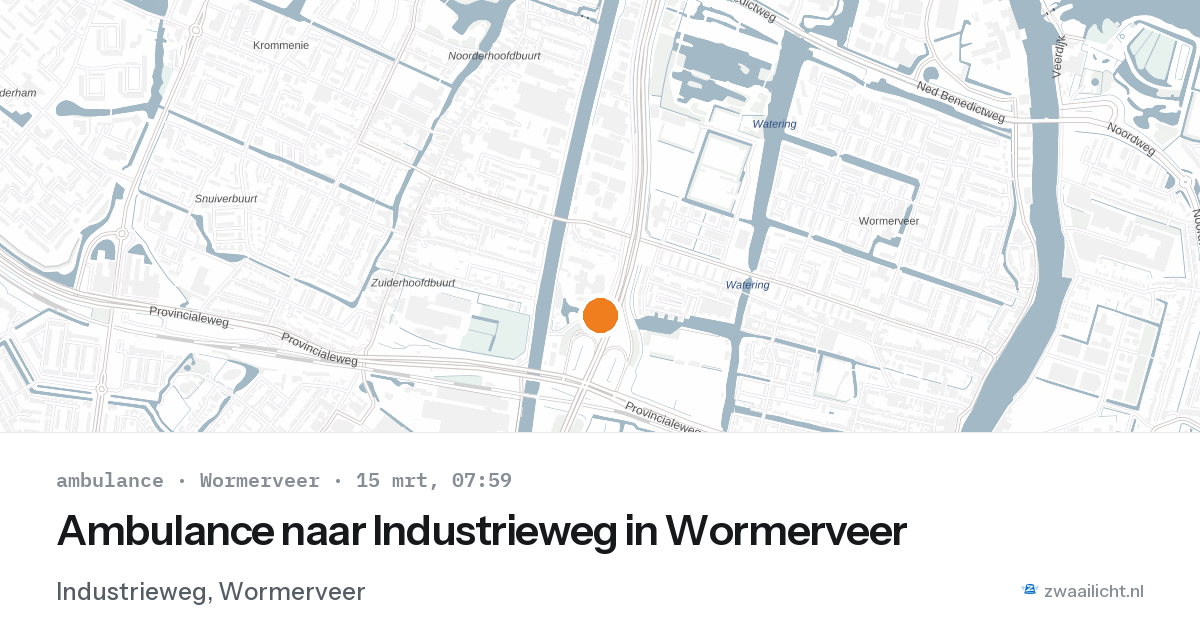 Ambulance naar Industrieweg in Wormerveer — 6 feb 2026