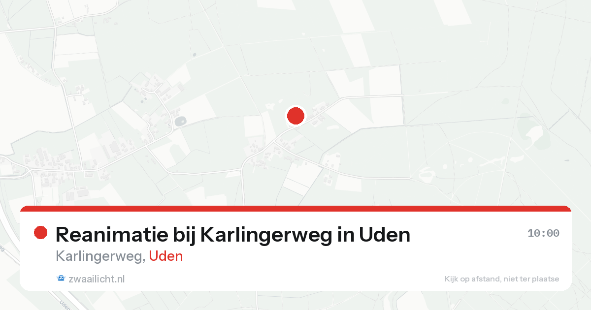 Reanimatie bij Karlingerweg in Uden — 31 jan 2026