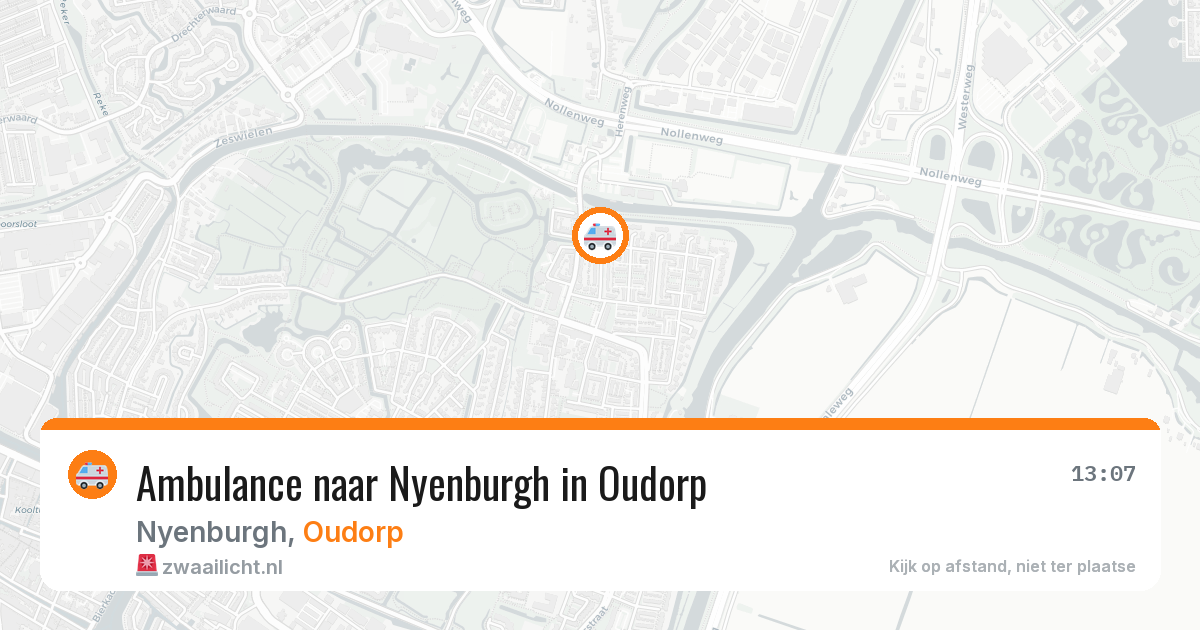 Ambulance naar Nyenburgh in Oudorp — 22 jul 2026