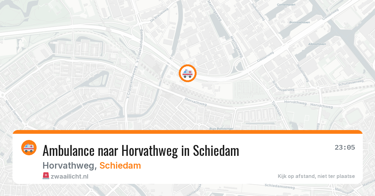 Ambulance naar Horvathweg in Schiedam — 11 jun 2026