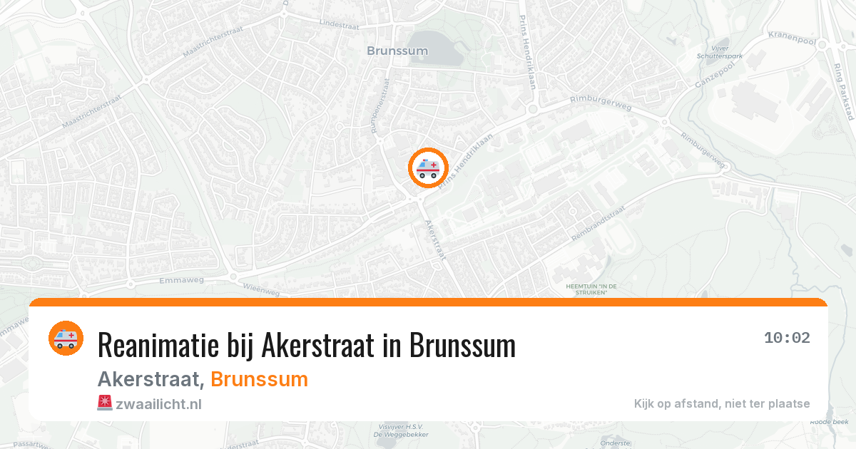Reanimatie bij Akerstraat in Brunssum — 20 mei 2026