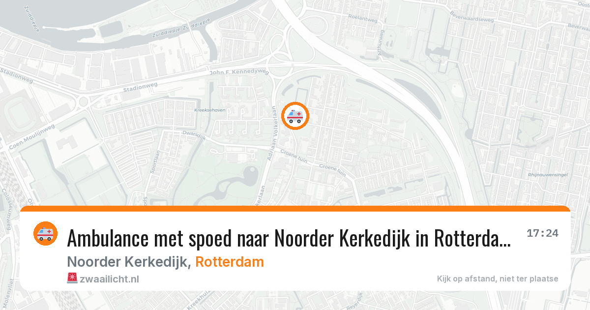 Ambulance met spoed naar Noorder Kerkedijk in Rotterdam — 29 jan 2026
