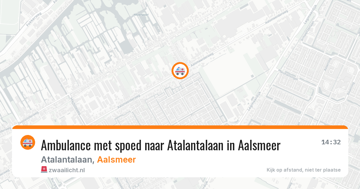 Ambulance met spoed naar Atalantalaan in Aalsmeer — 23 jun 2026