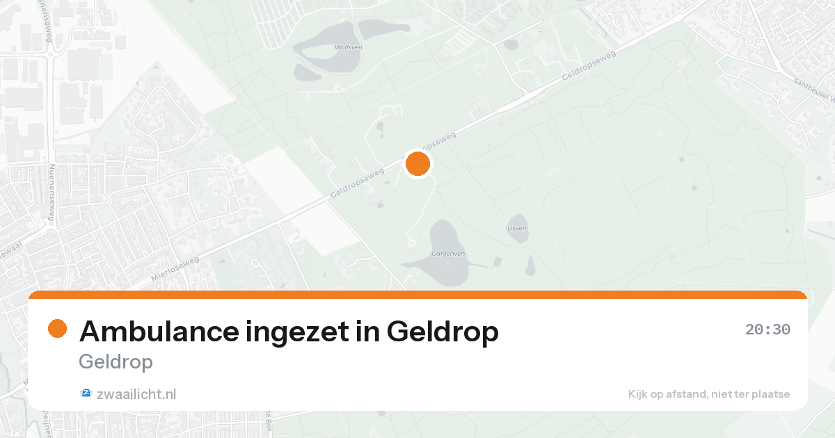 Ambulance ingezet in Geldrop — 15 aug 2026
