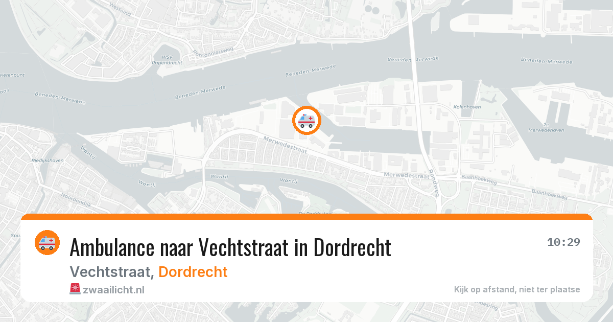 Ambulance naar Vechtstraat in Dordrecht — 14 mei 2026
