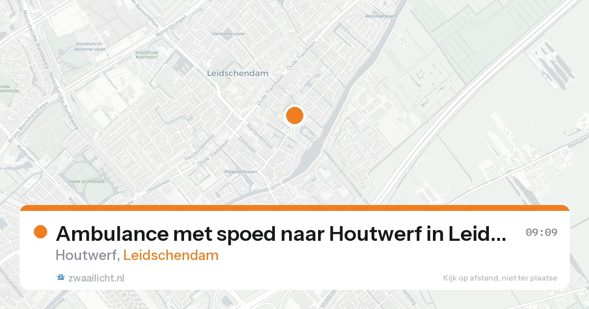 Ambulance met spoed naar Houtwerf in Leidschendam — 24 aug 2026