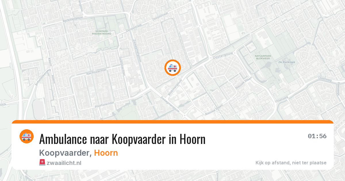 Ambulance naar Koopvaarder in Hoorn — 13 mei 2026