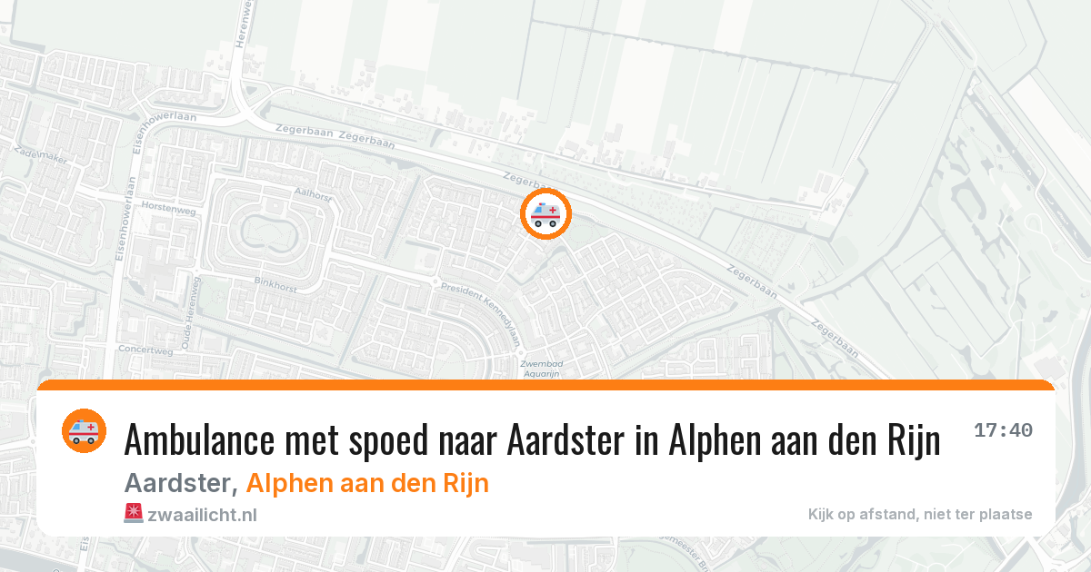 Ambulance met spoed naar Aardster in Alphen aan den Rijn — 13 jul 2026