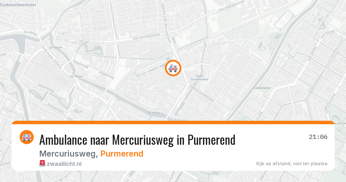 Ambulance naar Mercuriusweg in Purmerend — 23 mrt 2026