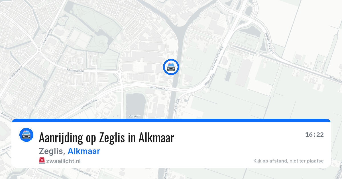 Aanrijding op Zeglis in Alkmaar — 2 aug 2026