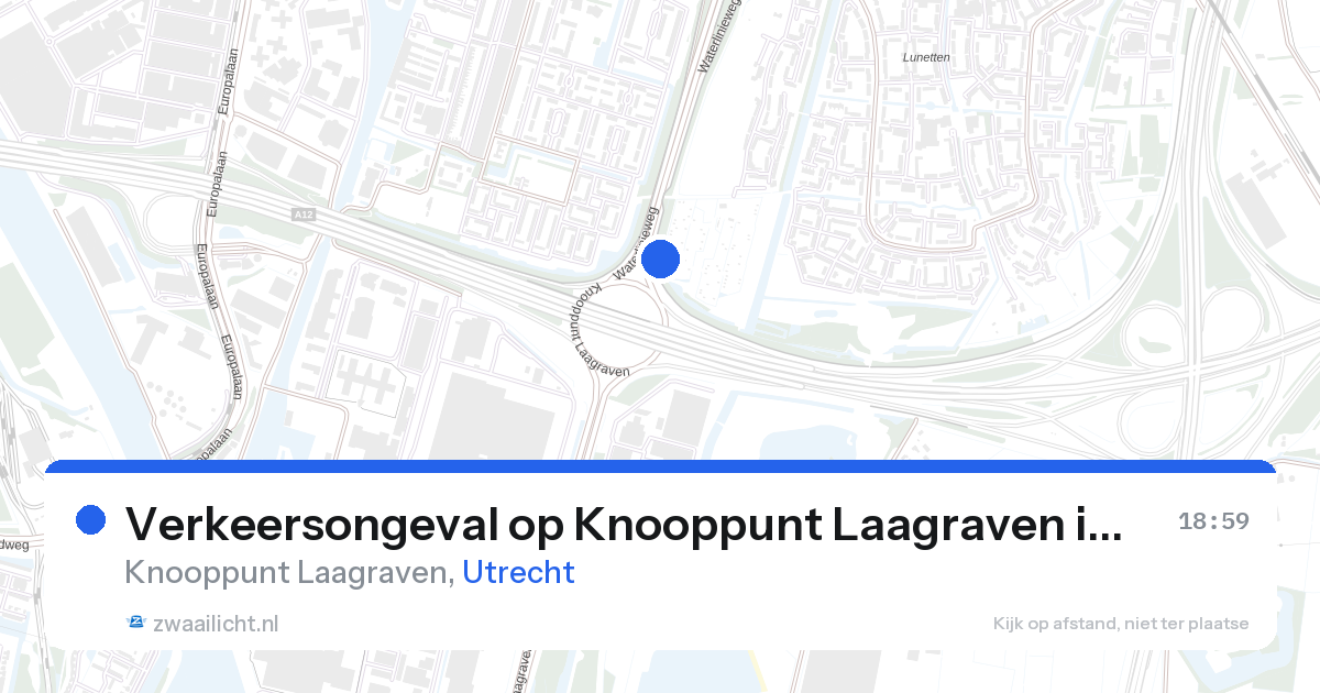 Verkeersongeval op Knooppunt Laagraven in Utrecht — 27 aug 2026