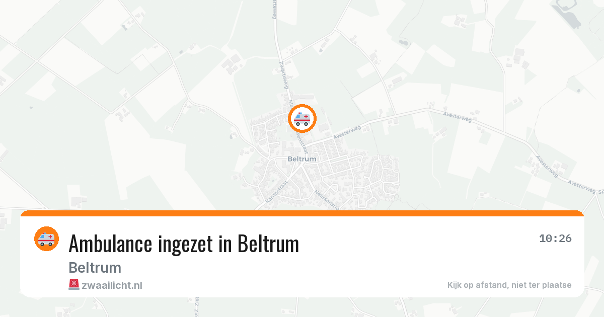Ambulance ingezet in Beltrum — 4 aug 2026