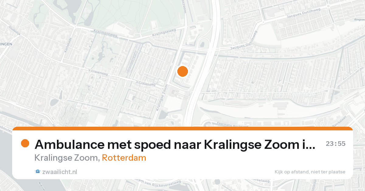 Ambulance met spoed naar Kralingse Zoom in Rotterdam — 30 jan 2026