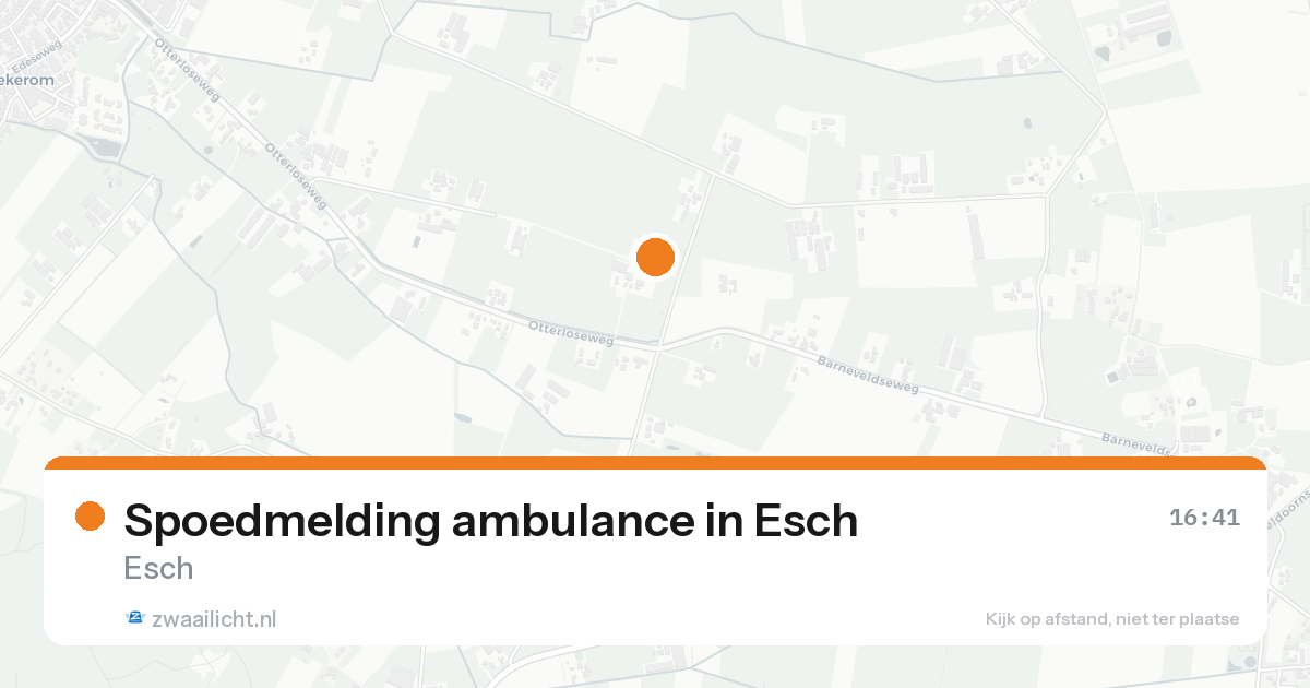 Spoedmelding ambulance in Esch — 31 jan 2026