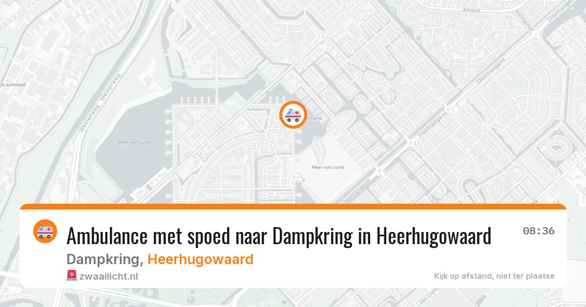 Ambulance met spoed naar Dampkring in Heerhugowaard — 1 jun 2026