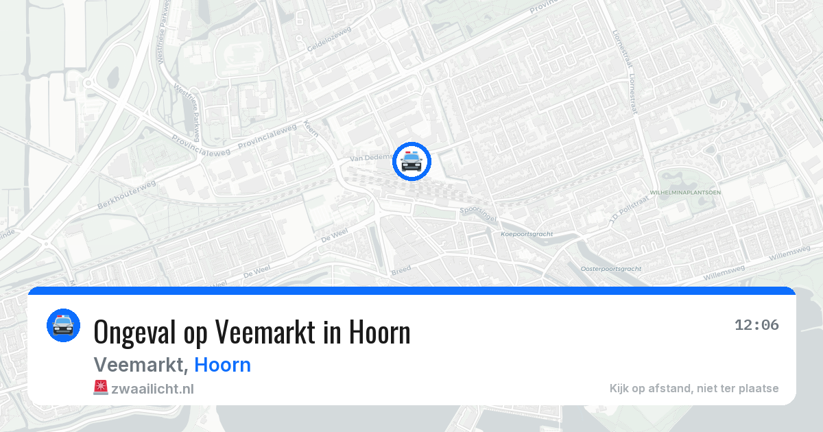 Ongeval op Veemarkt in Hoorn — 28 mrt 2026