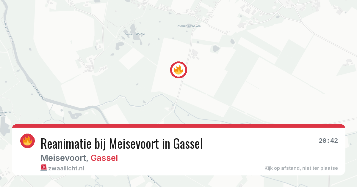 Reanimatie bij Meisevoort in Gassel — 12 mei 2026