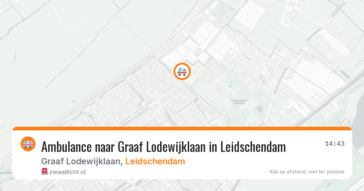 Ambulance naar Graaf Lodewijklaan in Leidschendam — 23 mei 2026