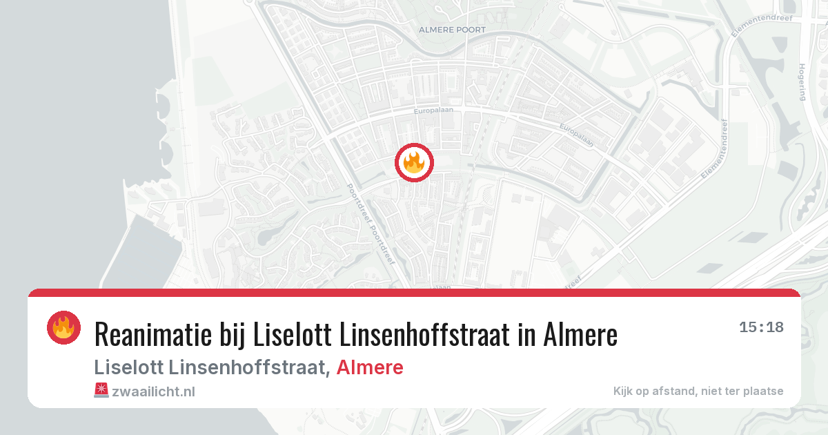 Reanimatie bij Liselott Linsenhoffstraat in Almere — 5 feb 2026
