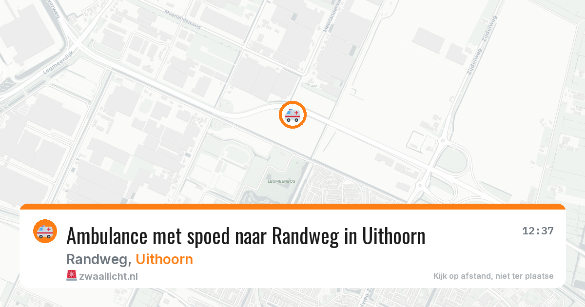 Ambulance met spoed naar Randweg in Uithoorn — 4 mei 2026