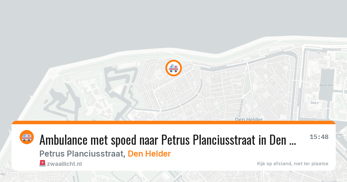 Ambulance met spoed naar Petrus Planciusstraat in Den Helder — 28 feb 2026